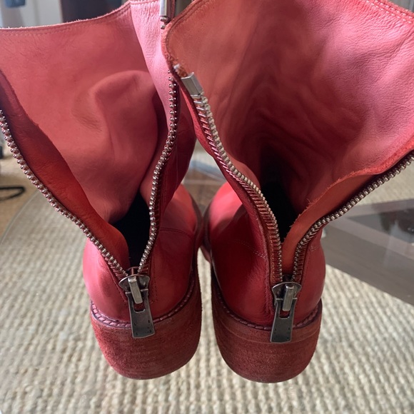 Guidi red leather zip boots - Picture 7 of 8